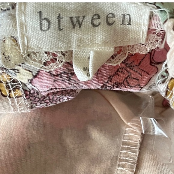 btween Kids Floral Puff Sleeve Top Denim Wide Leg Pants Set Size 6 - Picture 3 of 4